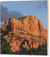 Sedona Spring Sunset Wood Print