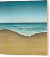 Semi Abstract Beach Wood Print