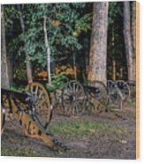 Seminary Ridge Artillery Wood Print