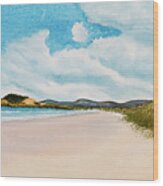 Seven Mile Beach On A Calm, Sunny Day Wood Print