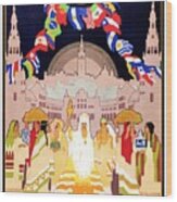 Seville Sevilla Art Deco Hispano-american Expo 1929 Wood Print
