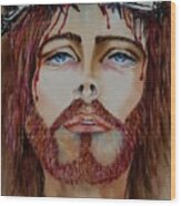 Shades Of Jesus Wood Print