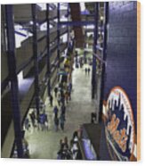 Shea Stadium Walkways Wood Print