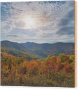 Shenandoah National Park Fall Foliage Wood Print