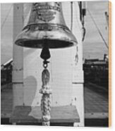 Ships Bell Uss Constitution Wood Print