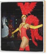 #show#cuba#red#plumas#cubana#girl Wood Print