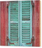 Old Barn Window - Shuttered Wood Print