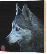 Siberian Husky Art - 6048 - Bb Wood Print