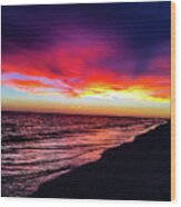 Siesta Key Sunset Wood Print