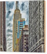 Sights In New York City - Skyscrapers 10 Wood Print