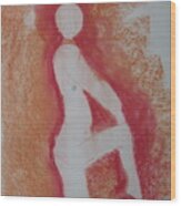 Silhouetted Figure Wood Print
