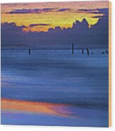 Silky Sunrise Reflections Outer Banks Ap Wood Print