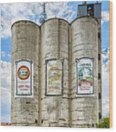 Silos Wood Print