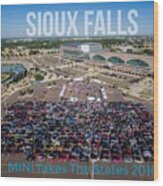 Sioux Falls Rise/shine 3 W/text Wood Print