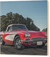 Sixty-one Corvette Wood Print