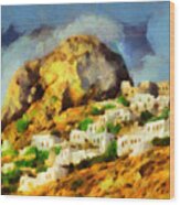 Skyros Island Wood Print