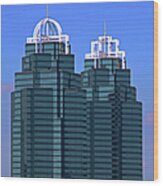 Skyscrapers - Atlanta, Ga., Usa Wood Print