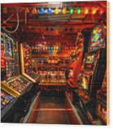 Slot Machines Wood Print