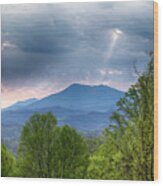 Smoky Mountain Light Wood Print