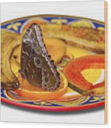 Snacking Butterfly Wood Print