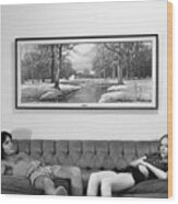 Sofa-sized Picture, With Light Switch, 1973 Wood Print