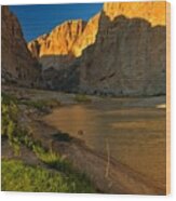 Soft Afternoon Light At Boquillas Wood Print