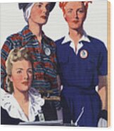 Vintage WWII Women Soldiers Without Guns War WW2 Poster Re-Print A4 2W91