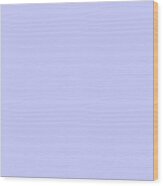 Solid Lavender Blue Color Wood Print