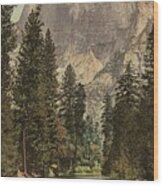 South Dome Yosemite National Park Wood Print