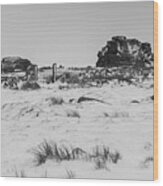 South Hessary Tor In The Snow Wood Print