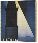 Southern Railway - Victoria London Dunkerque To The Continent - Retro Travel Poster - Vintage Poster Wood Print