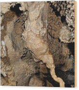 Speleothems In Lagangs Cave Wood Print
