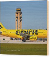 Spirit Airline Wood Print