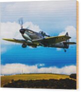 Spitfire Mk Xvi Te311 Wood Print