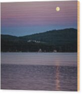 Spofford Moonrise Wood Print