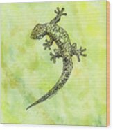 Squiggle Gecko Wood Print