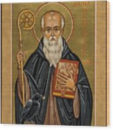 St. Benedict Of Nursia - Jcbnn Wood Print