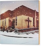St. Isaac Jogues In The Snow Wood Print