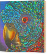 St. Lucian Parrot - Exotic Bird Wood Print