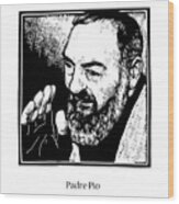 St. Padre Pio - Jlppo Wood Print