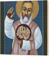 St Padre Pio Mother Pelican 047 Wood Print