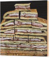 Stack Of Sandwiches Valencia Spain Wood Print