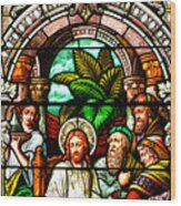Stained Glass Scene 11 Crop Wood Print