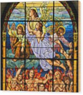 Stained Glass Window Wood Print