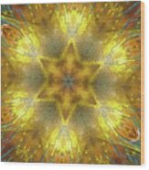Star Kaleidoscope Wood Print