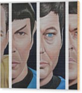Star Trek Set One Wood Print