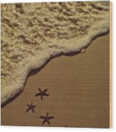 Starfish Constellation Wood Print