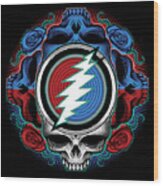 Steal Your Face - Ilustration Wood Print