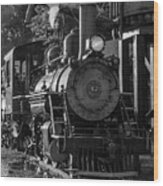 Steam Train Engine #12 Wood Print