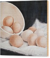 Still Life With Eggs Wood Print